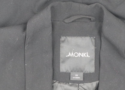 Monki Women's Black XS Double-Breasted Blazer Tailored Jacket