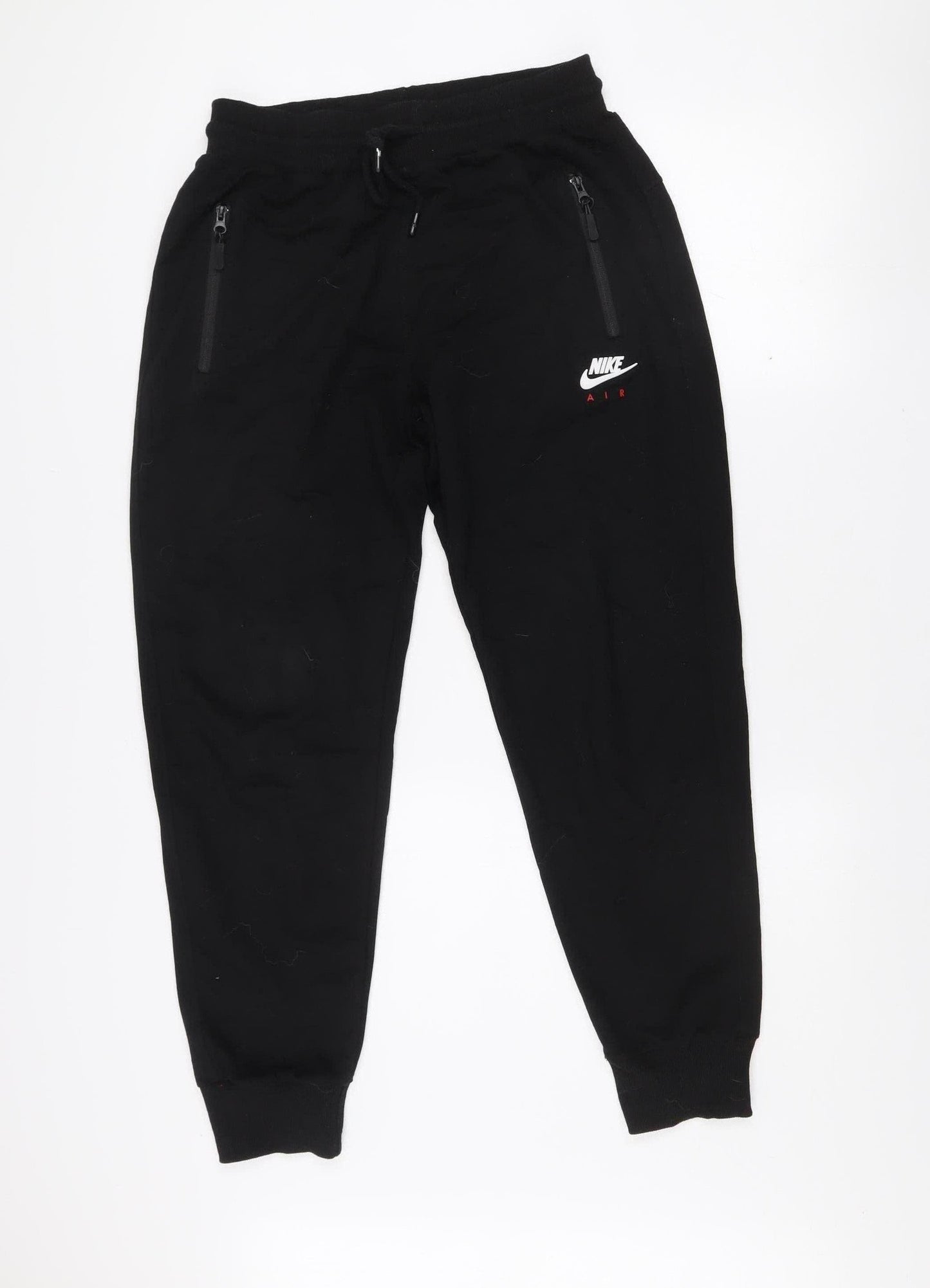 Nike Women’s Black XL Cotton Jogger Sweatpants Zip Pocket Sportswear