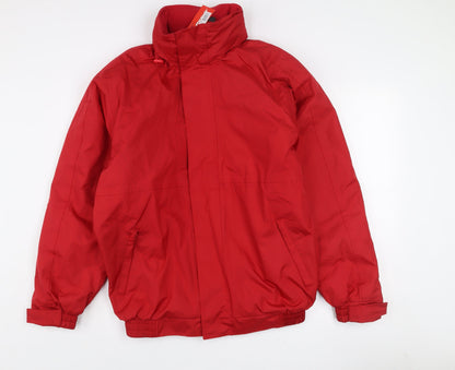 Result Core Men Red S Windbreaker Jacket Water Resistant Lined
