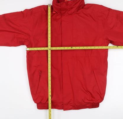 Result Core Men Red S Windbreaker Jacket Water Resistant Lined