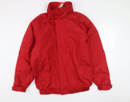 Result Core Men Red S Windbreaker Jacket Water Resistant Lined