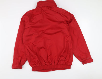 Result Core Men Red S Windbreaker Jacket Water Resistant Lined