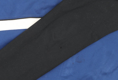 Nike Men's Blue Black Dri-FIT 1/4 Zip Track Jacket Size M