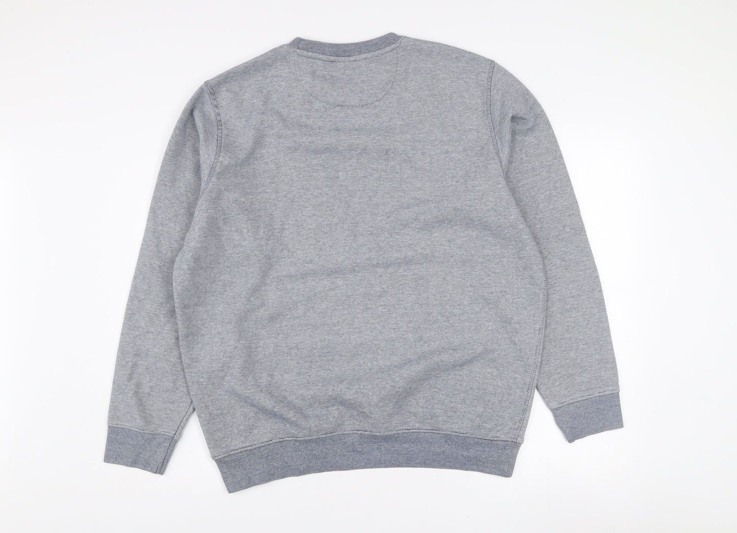 James Pringle Mens Grey Large Crew Neck Cotton Sweatshirt