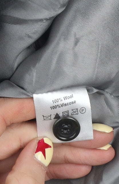 Kenneth Cole Men’s Grey Wool Pinstripe Waistcoat 44R Classic Formal