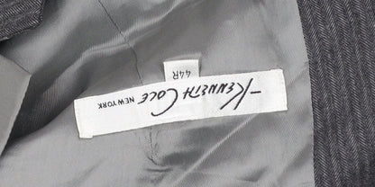 Kenneth Cole Men’s Grey Wool Pinstripe Waistcoat 44R Classic Formal