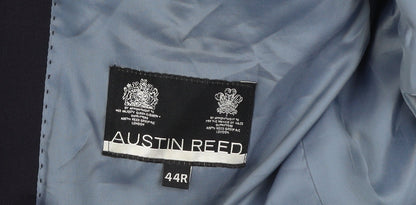 Austin Reed Men's Blue Wool 44R Single-Breasted Blazer