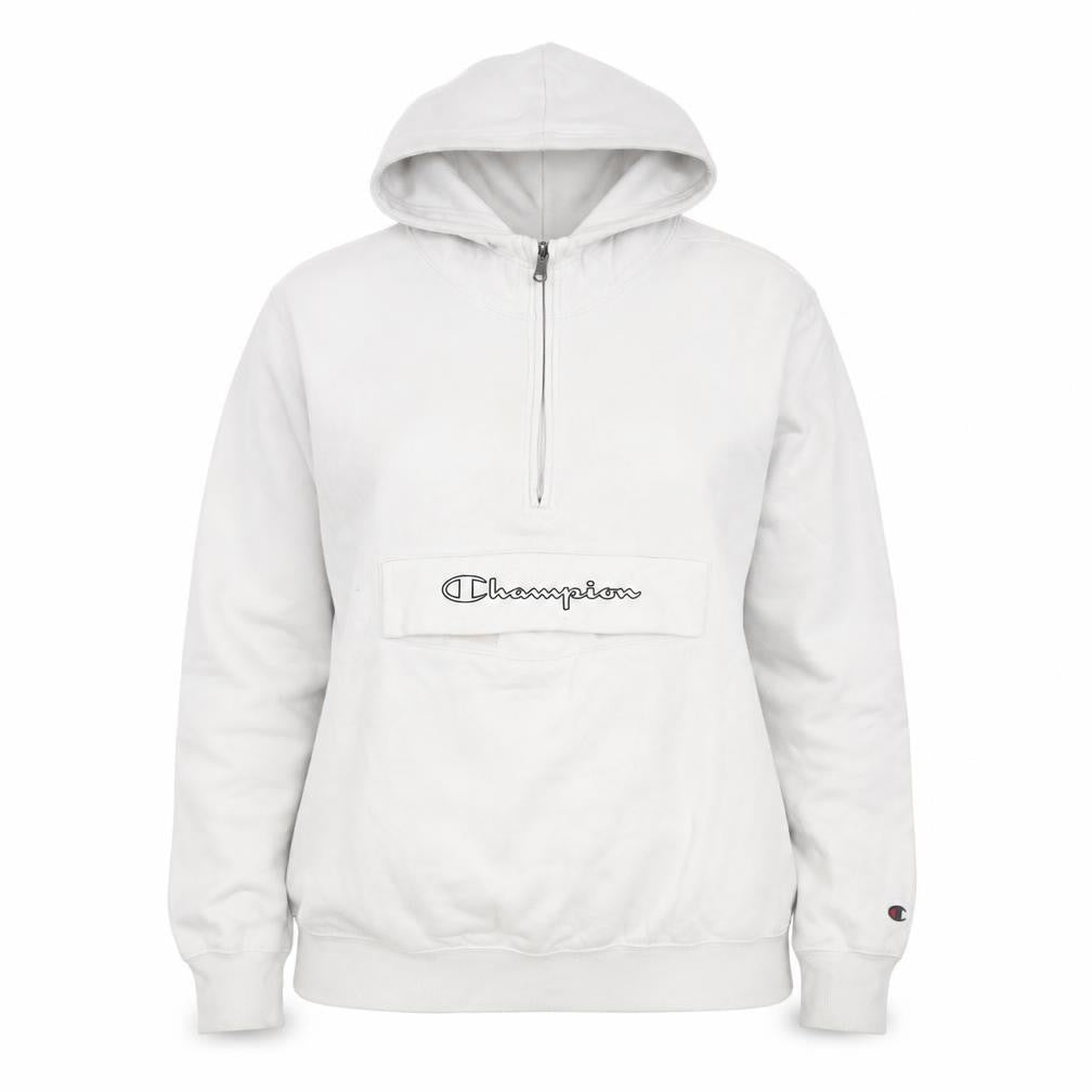 Womens UK Size M Champion White Pullover Hoodie