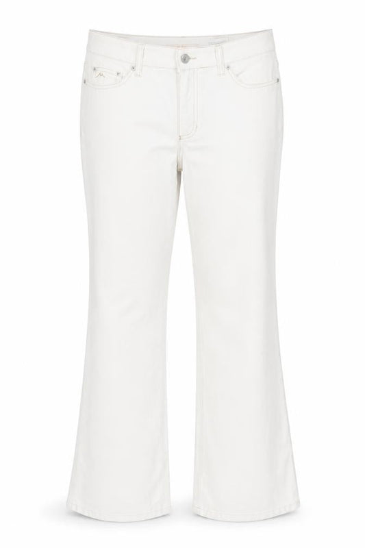 MAC Women’s White Straight Leg Jeans Size 14 Cotton Blend
