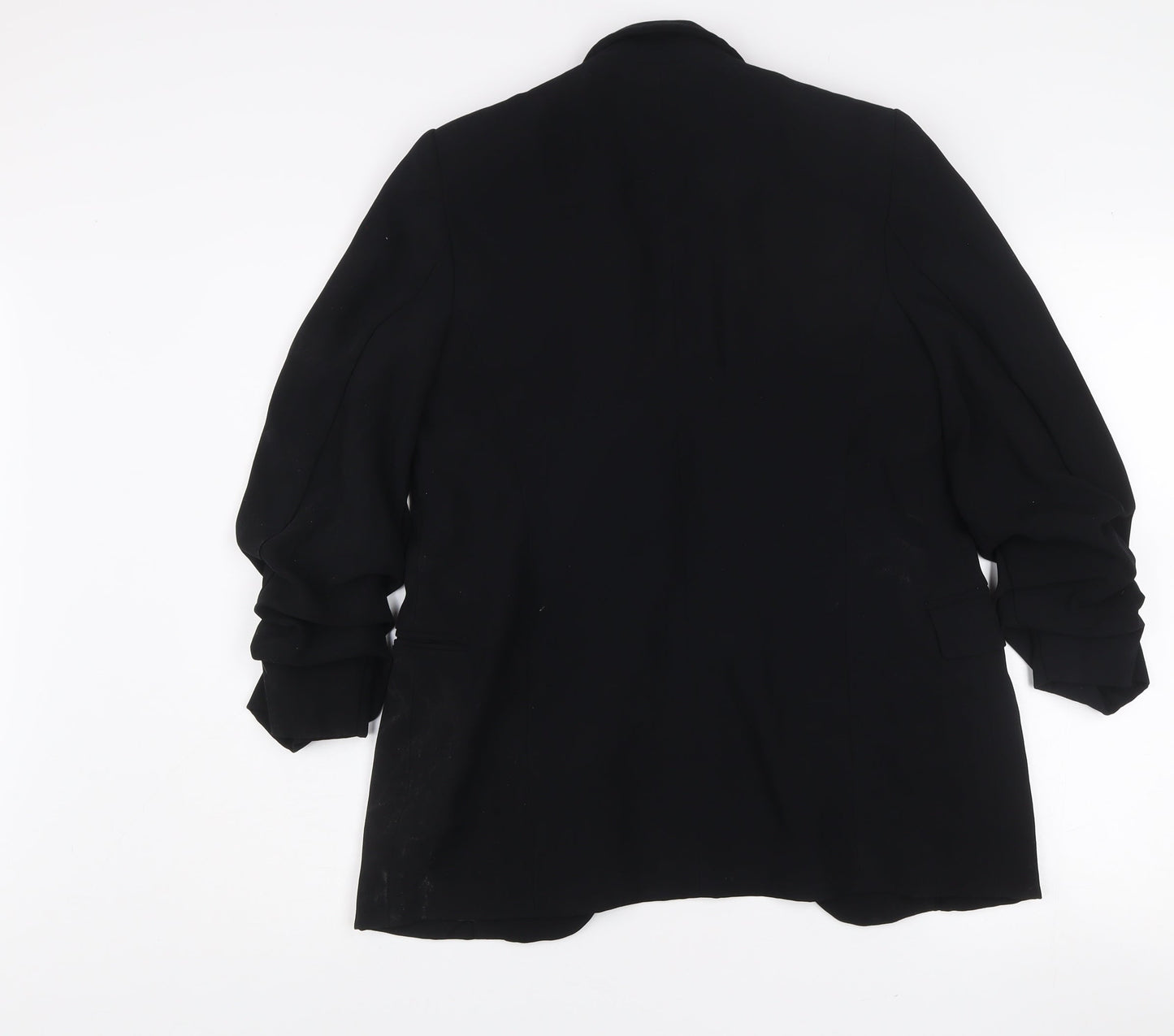 Marks and Spencer Womens Black Size 8 Regular Fit Single Breasted Blazer