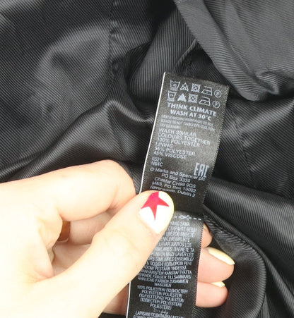 Marks and Spencer Womens Black Size 8 Regular Fit Single Breasted Blazer