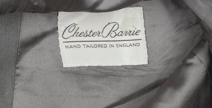 Chester Barrie Men’s Brown Pinstripe 46 Long Wool Single-Breasted Blazer