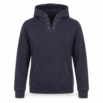 River Island Women Navy Blue XS Pullover Hoodie Cotton Blend