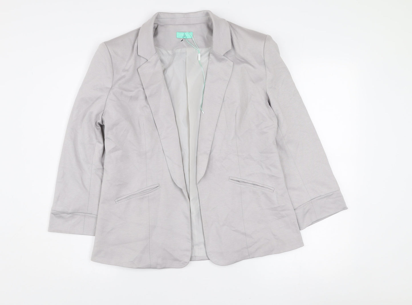 Aftershock London Women’s Grey Size 12 Classic Tailored Blazer