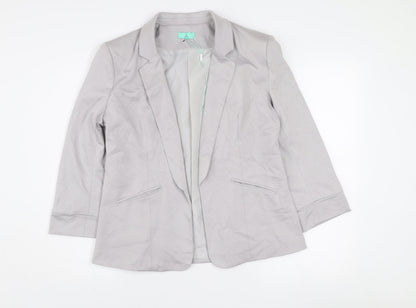 Aftershock London Women’s Grey Size 12 Classic Tailored Blazer