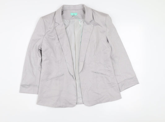 Aftershock London Women’s Grey Size 12 Classic Tailored Blazer