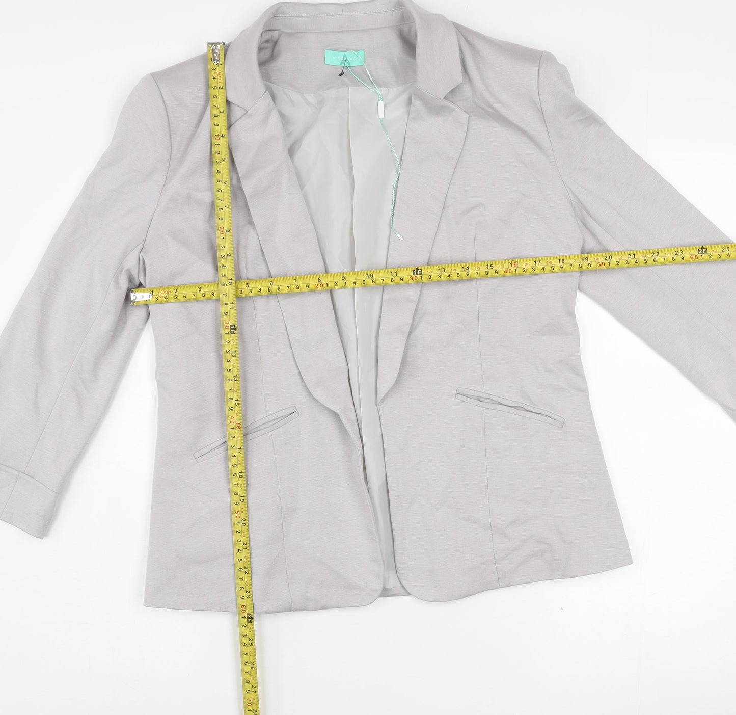 Aftershock London Women’s Grey Size 12 Classic Tailored Blazer