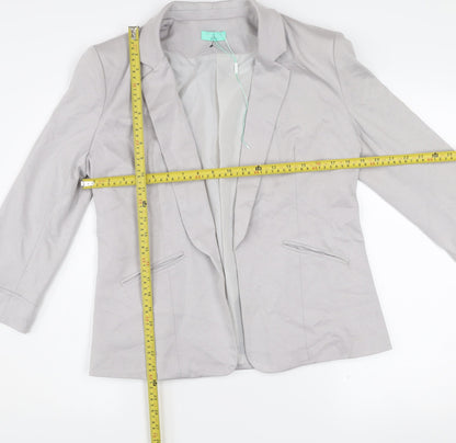Aftershock London Women’s Grey Size 12 Classic Tailored Blazer