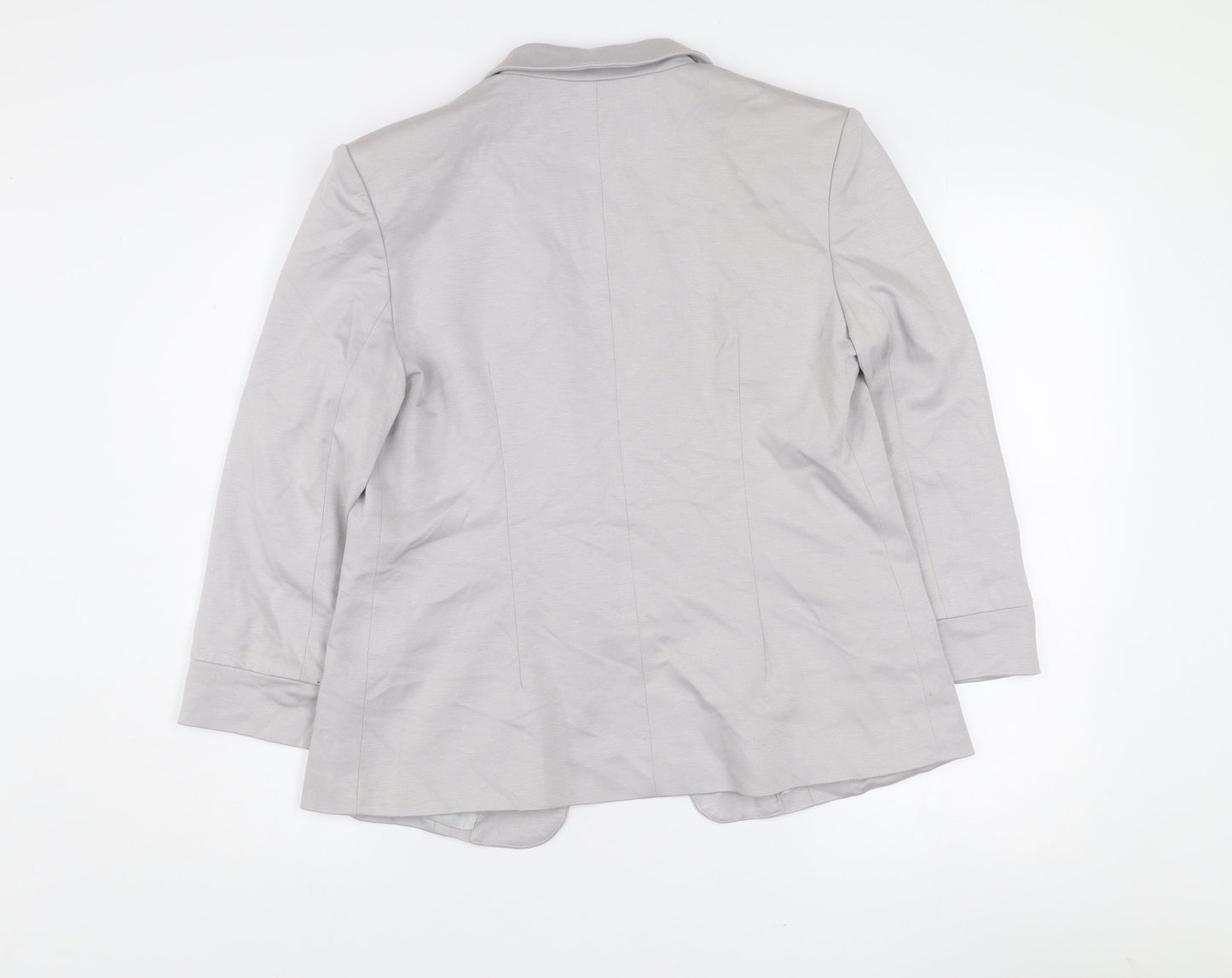 Aftershock London Women’s Grey Size 12 Classic Tailored Blazer
