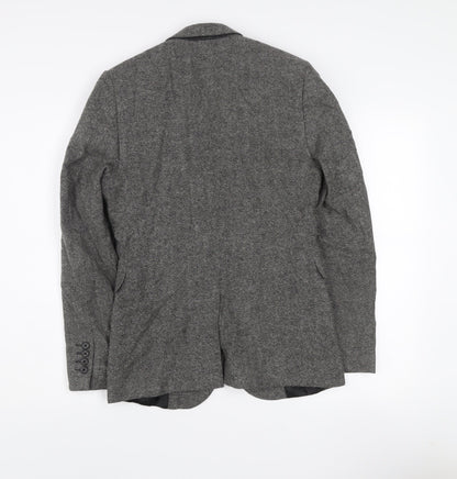 Cedar Wood State Men's Grey Herringbone Tweed Blazer XS