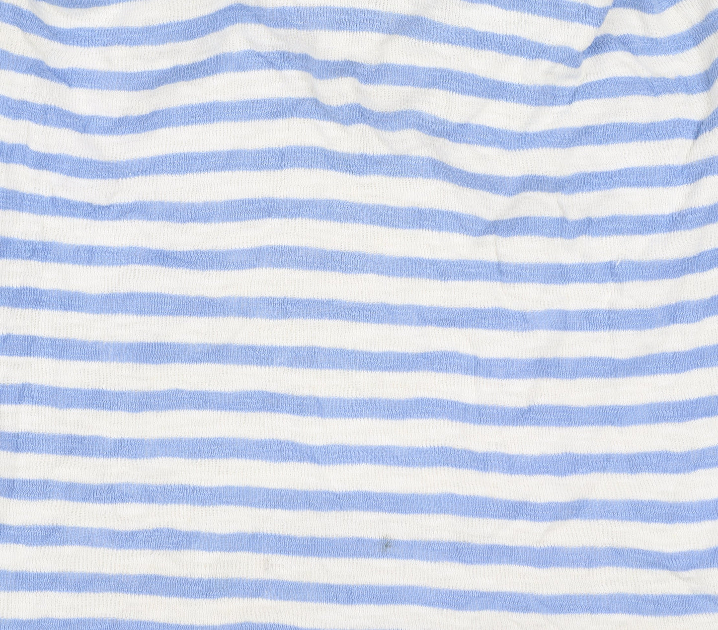 Superdry Women’s Blue Stripe Hoodie Small Cotton Pullover Casual