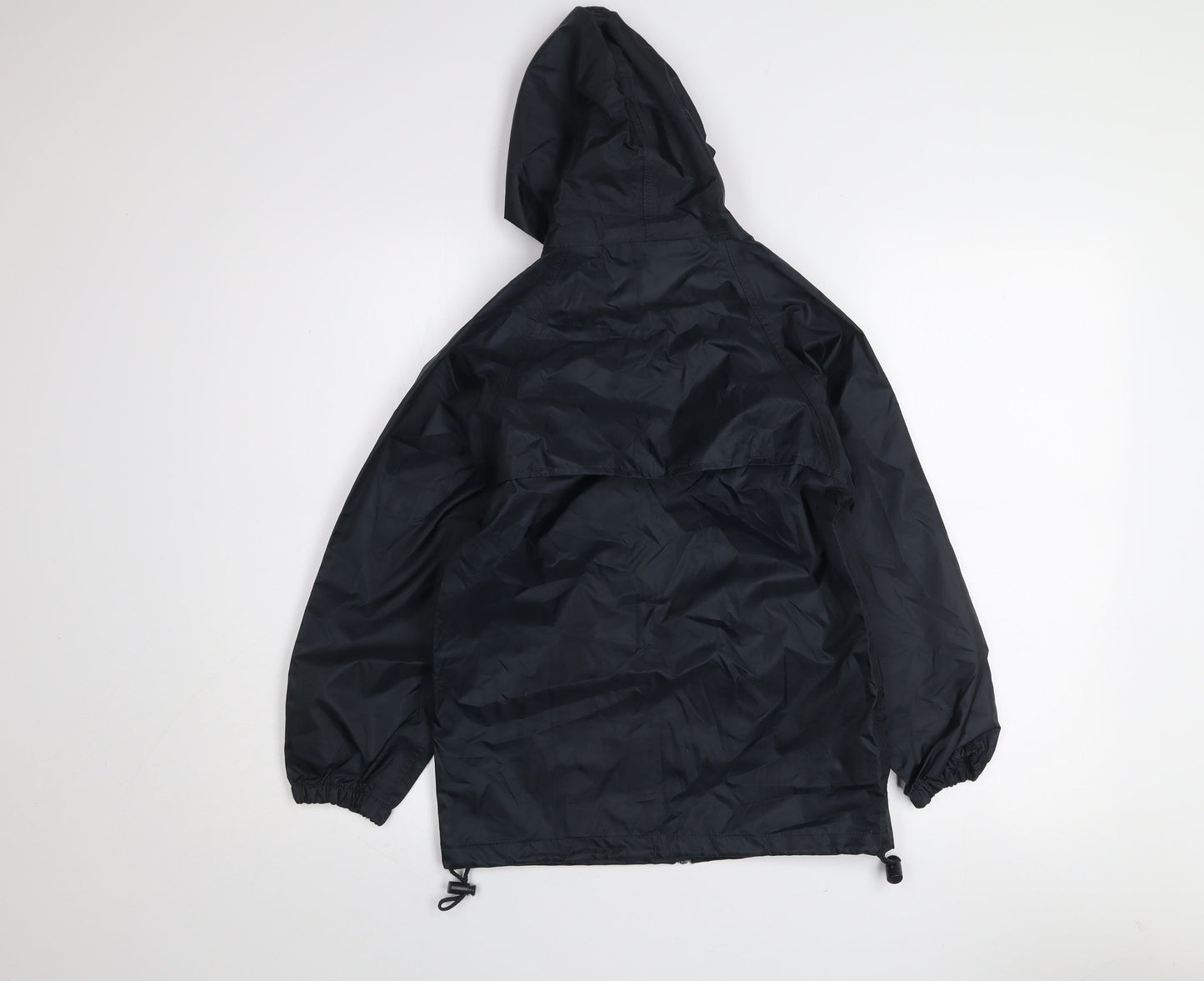 Regatta Boys Black Waterproof Hooded Rain Coat Jacket 7-8 Years