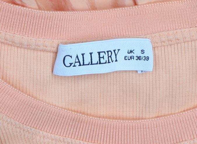 Gallery Women Orange Sleeveless Long Tank Dress Size S