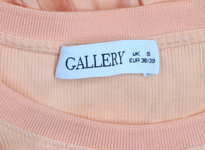 Gallery Women Orange Sleeveless Long Tank Dress Size S