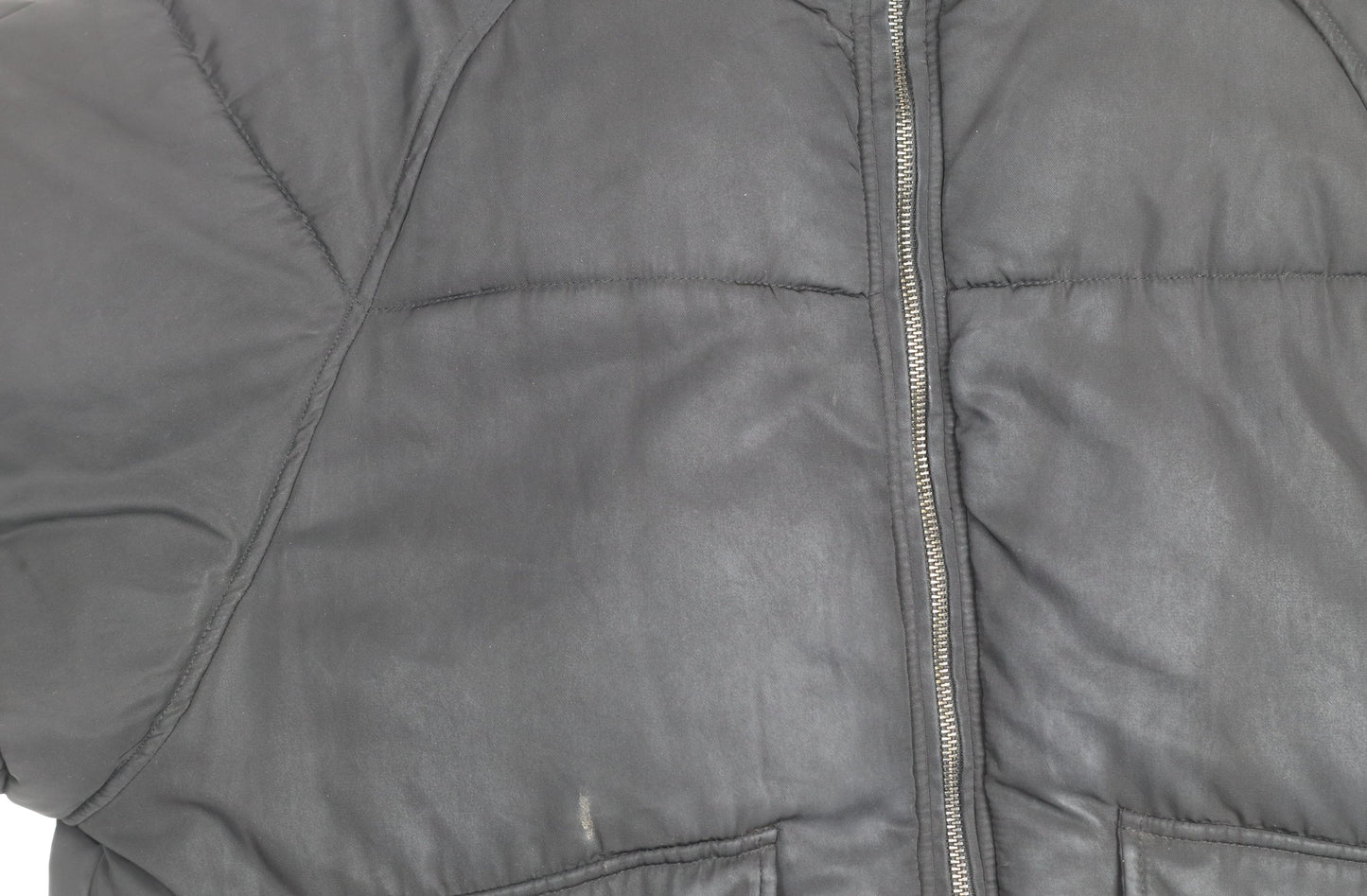 TRF Womens Black S Puffer Jacket Full Zip Quilted Winter Coat
