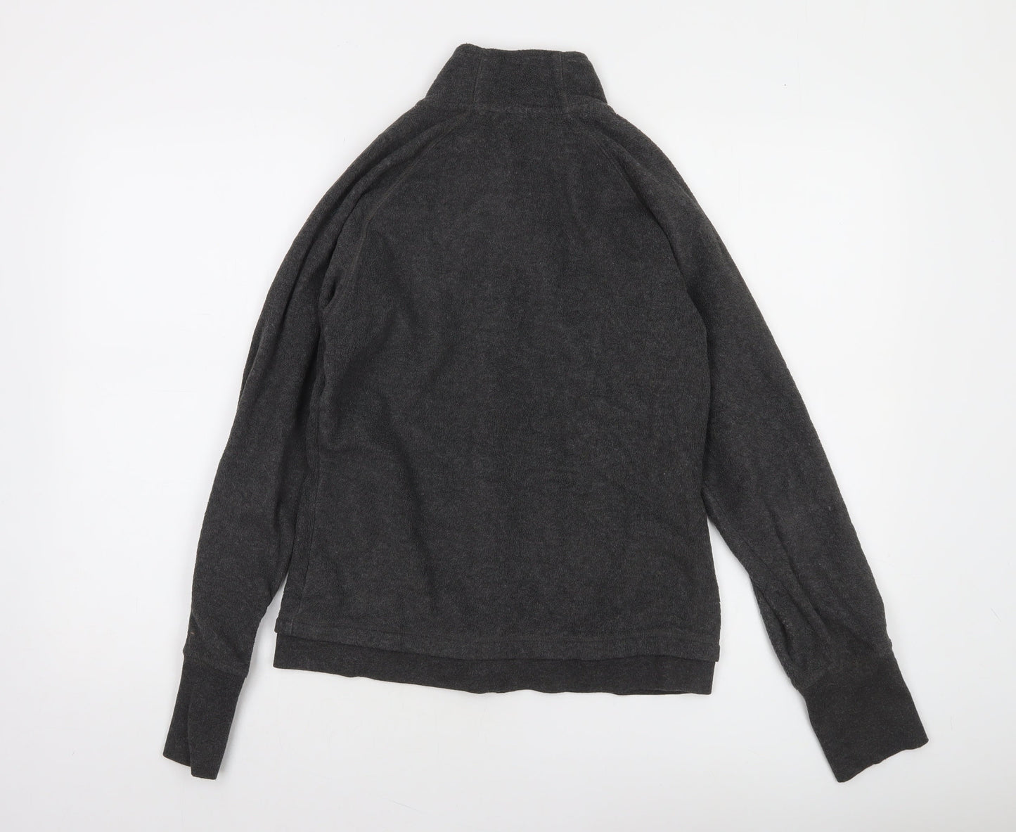 LA Gear Womens Black Fleece Full Zip Jacket Size 10