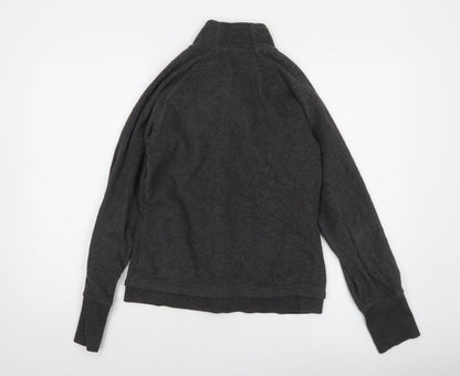 LA Gear Womens Black Fleece Full Zip Jacket Size 10