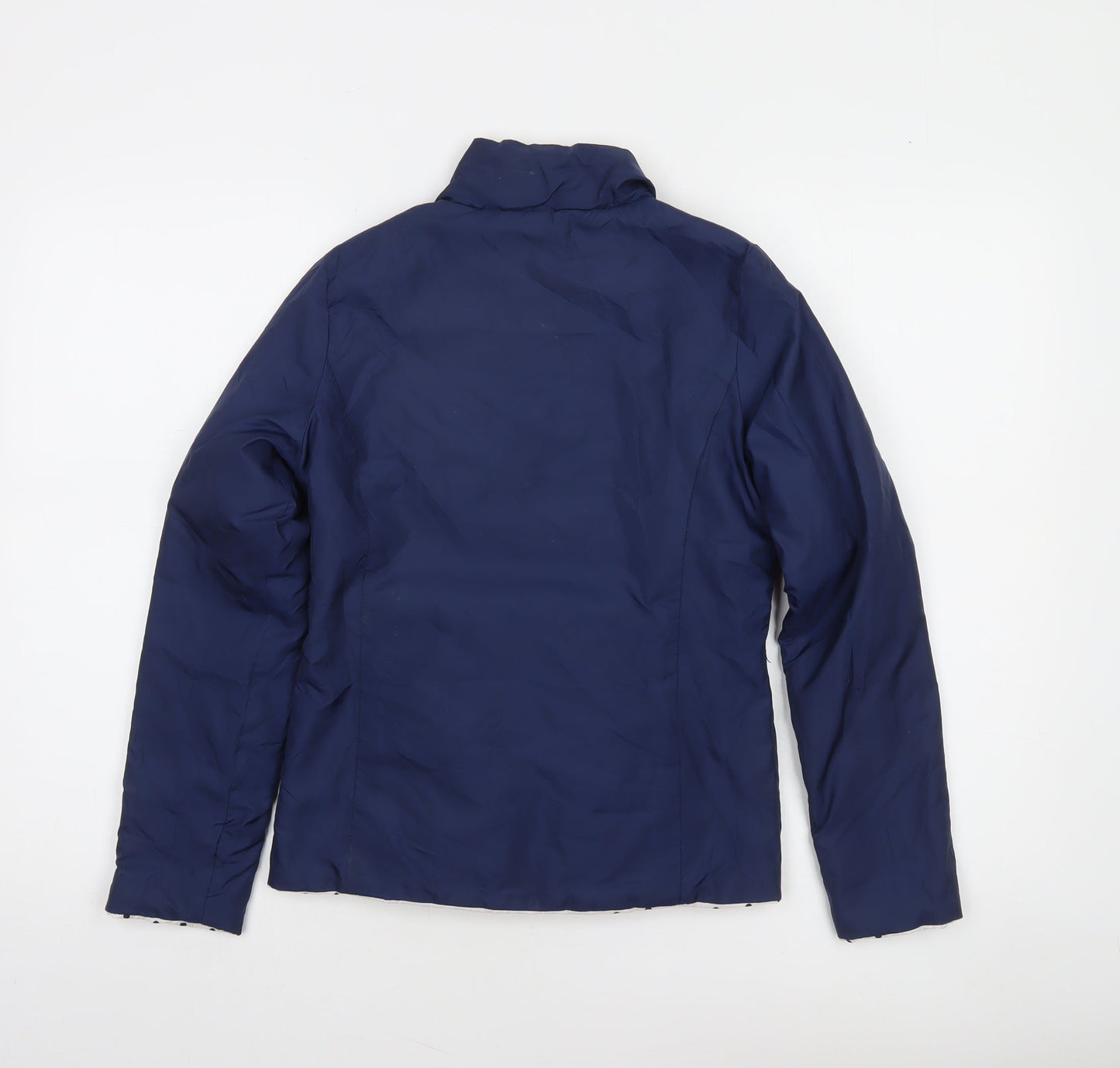 Nature Girls Blue 9-10 Years Puffer Jacket Lightweight Polyester Zip Front