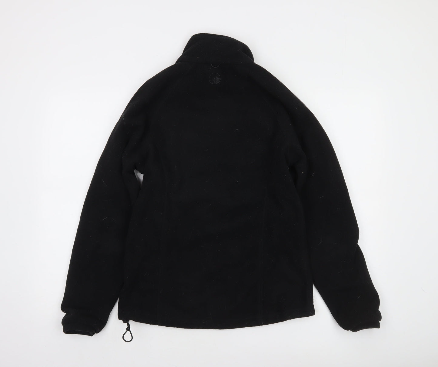North Ridge Women Black Fleece Full Zip Jacket Size 12