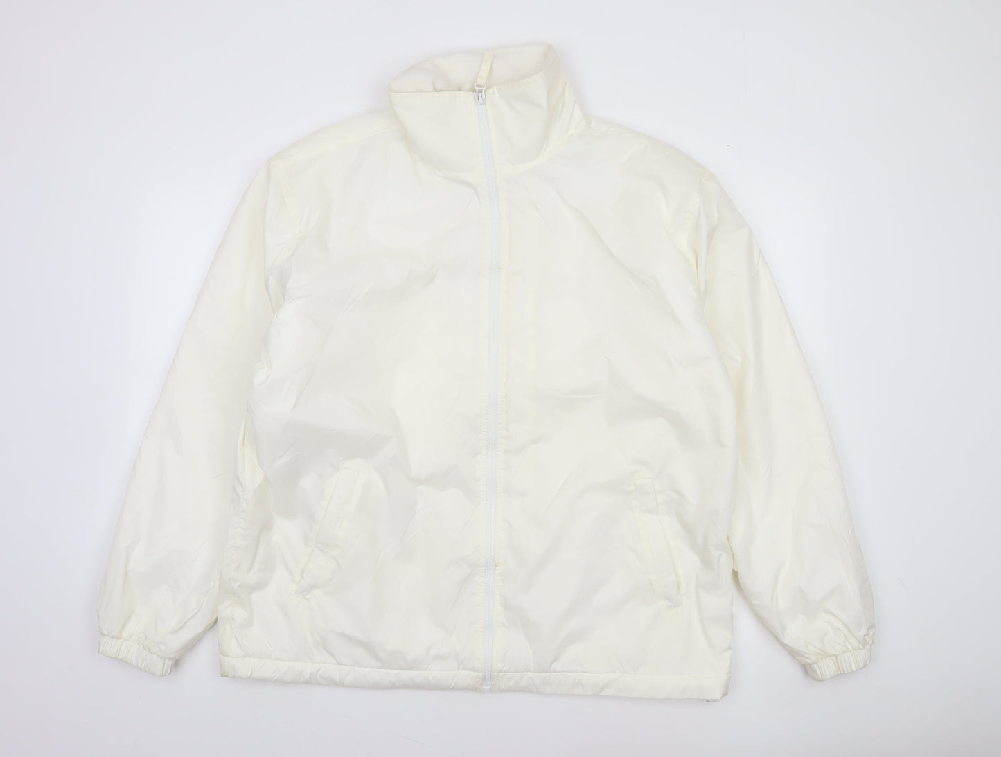 Blue Wave Mistral Men's Ivory Nylon Full Zip Jacket M