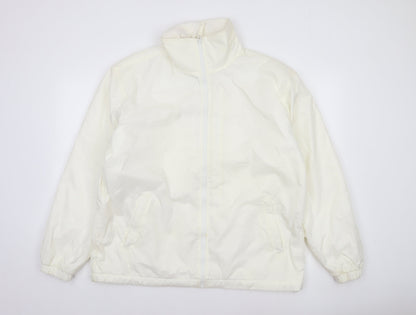 Blue Wave Mistral Men's Ivory Nylon Full Zip Jacket M