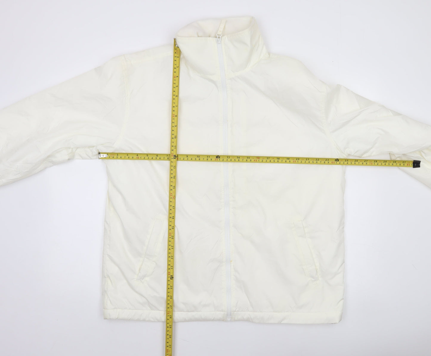 Blue Wave Mistral Men's Ivory Nylon Full Zip Jacket M