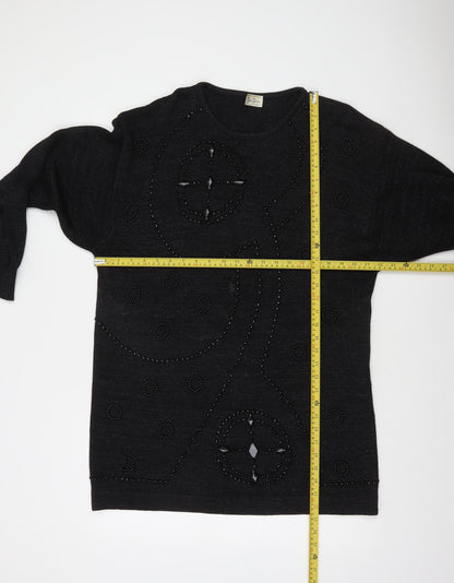 Betty Barclay Women's Black Beaded Pullover Jumper Size L