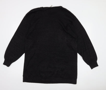 Betty Barclay Women's Black Beaded Pullover Jumper Size L