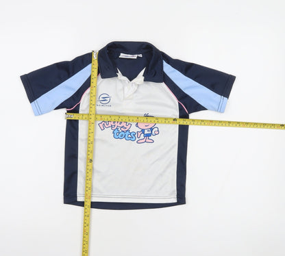 Scimitar Boys Blue Rugby Tots 4-5 Years Polo Shirt Sports Top