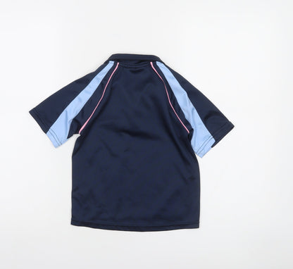 Scimitar Boys Blue Rugby Tots 4-5 Years Polo Shirt Sports Top