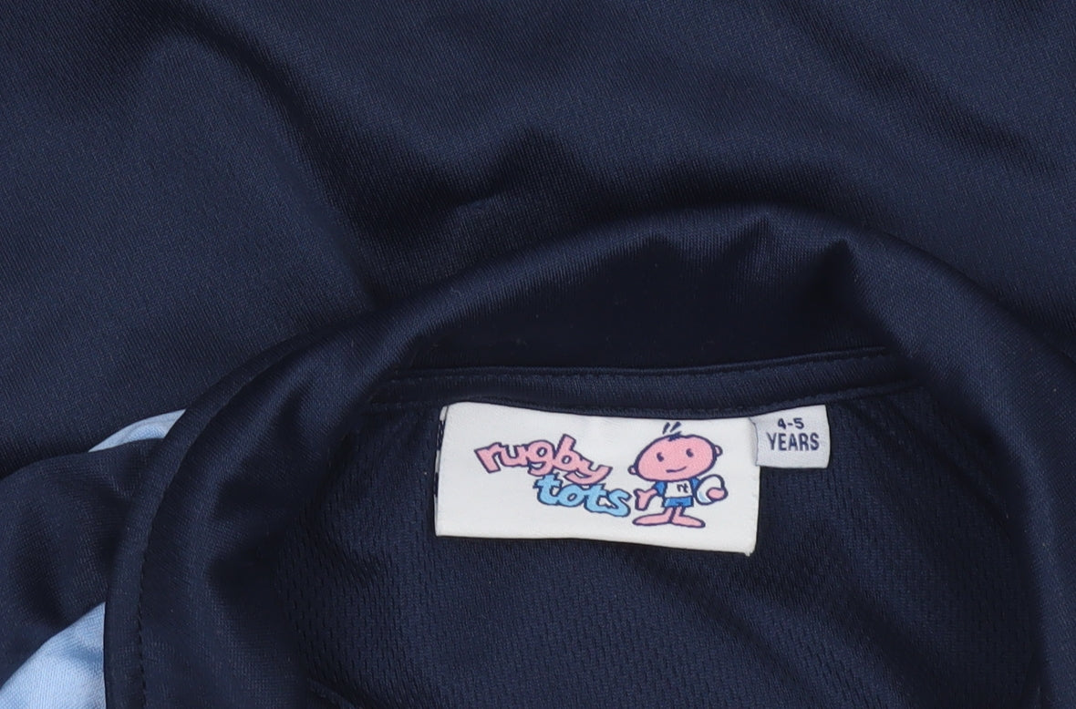Scimitar Boys Blue Rugby Tots 4-5 Years Polo Shirt Sports Top