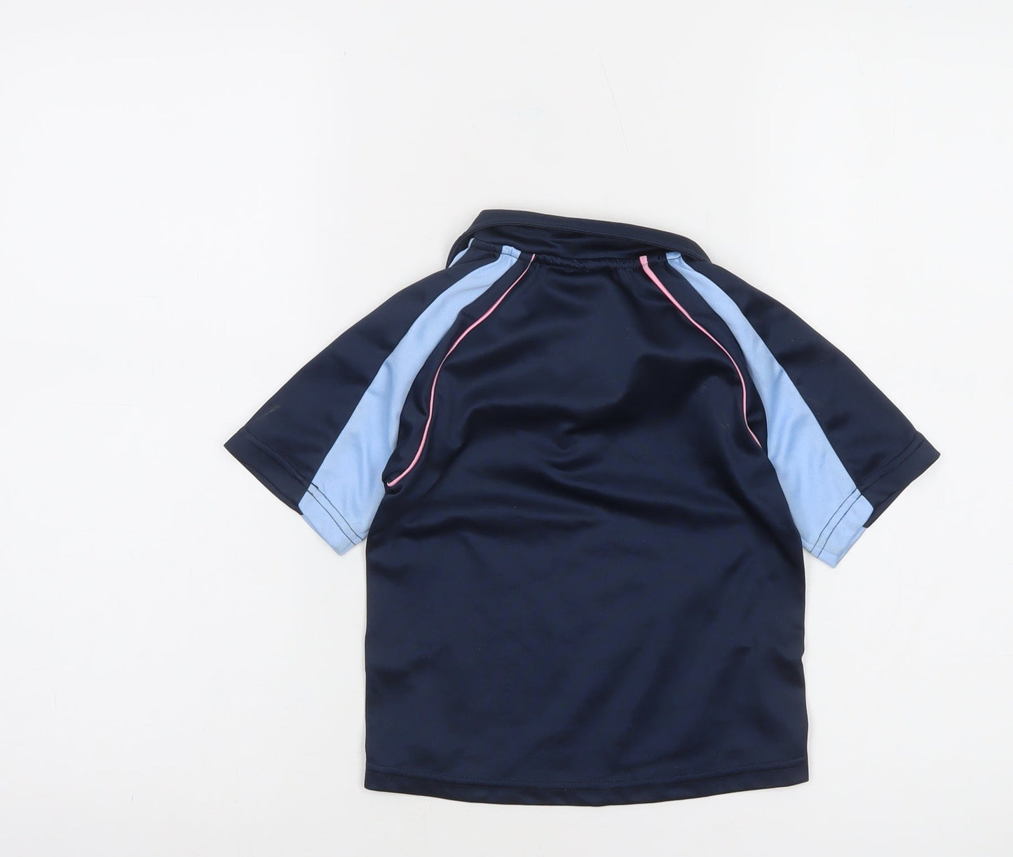 Scimitar Rugby Tots Boys Blue Polo Shirt 3-4 Years Sportswear