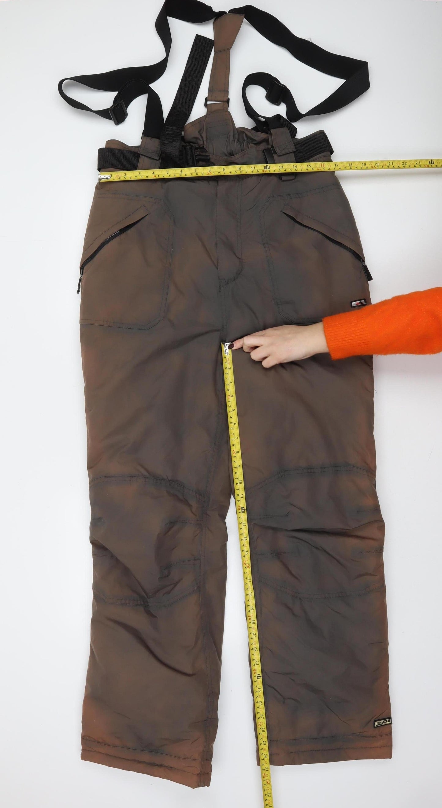 Trespass Mens Brown L Snow Pants Waterproof Windproof Lined Trousers