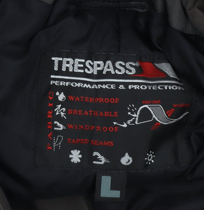 Trespass Mens Brown L Snow Pants Waterproof Windproof Lined Trousers