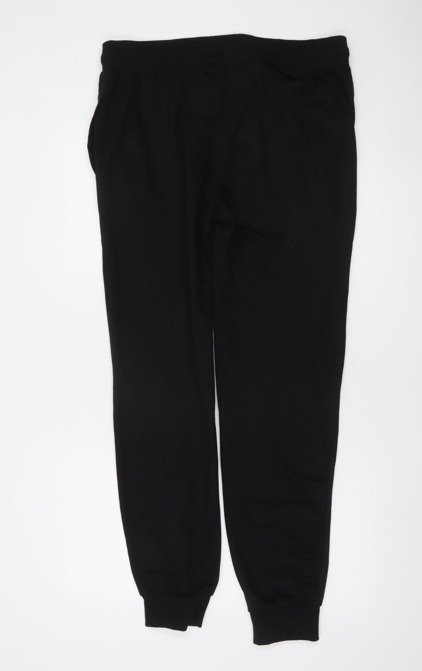 Farah Men's Black Jogger Sweatpants L Black Cotton Blend Tapered Fit