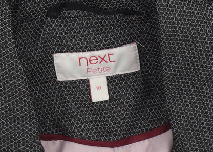 Next Petite Womens Grey Two-Button Blazer Jacket Size 10