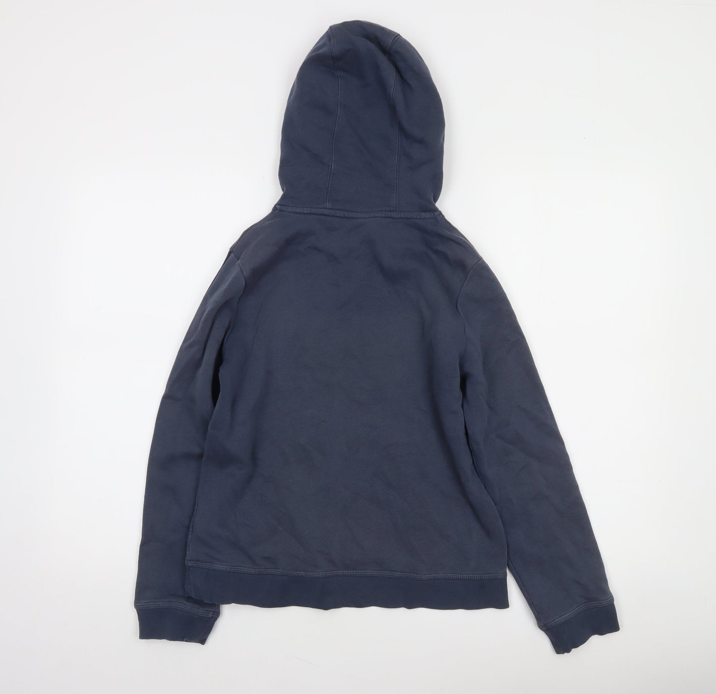 Nike Boys Blue Pullover Hoodie Large 147-158cm Cotton Logo Sportswear