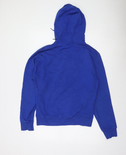 Mens UK Size S Champion Blue Pullover Hoodie