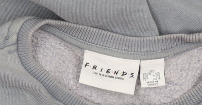Friends Women's Grey Central Perk Sweatshirt Size 2XS
