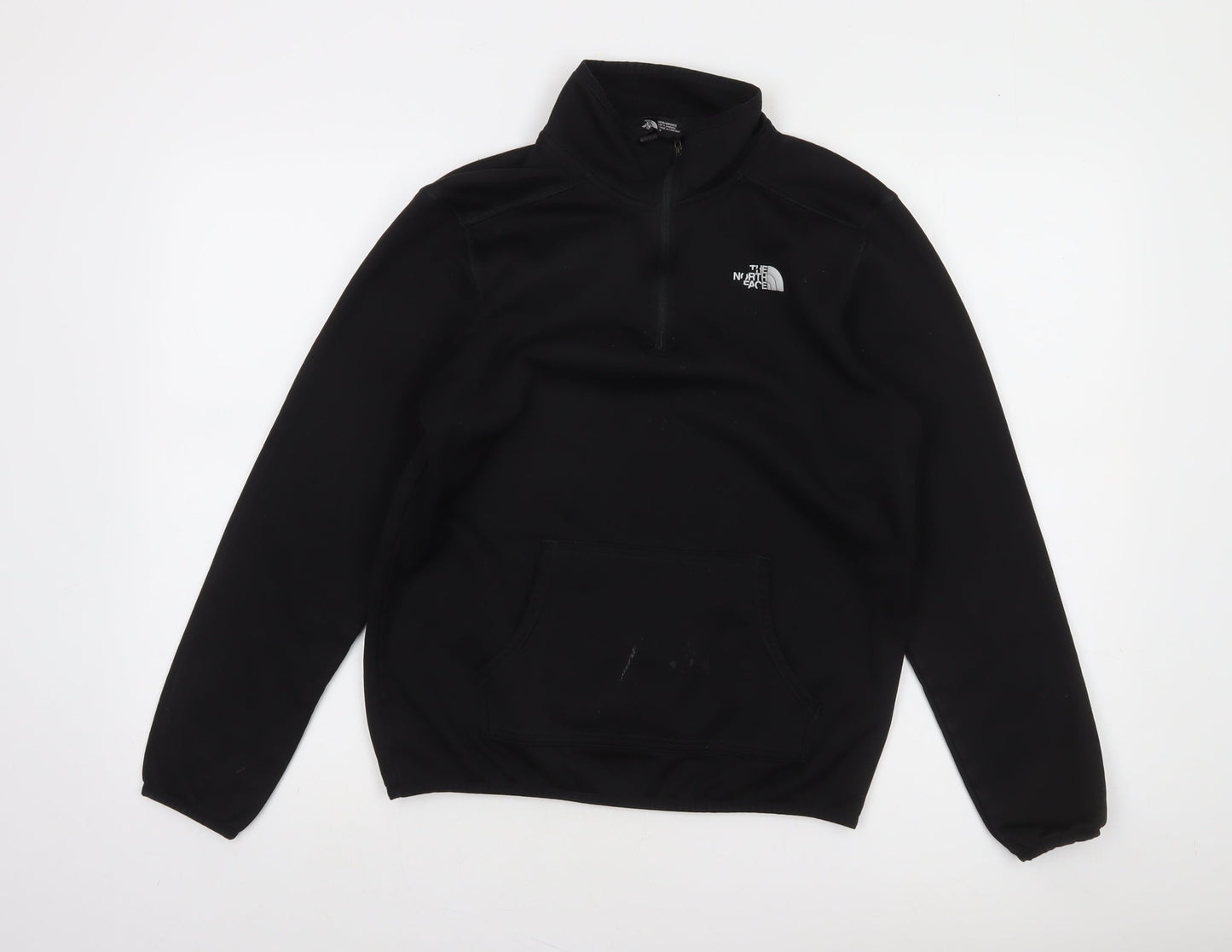 The North Face Men's Black Fleece 1/4 Zip Pullover Sweatshirt Size S